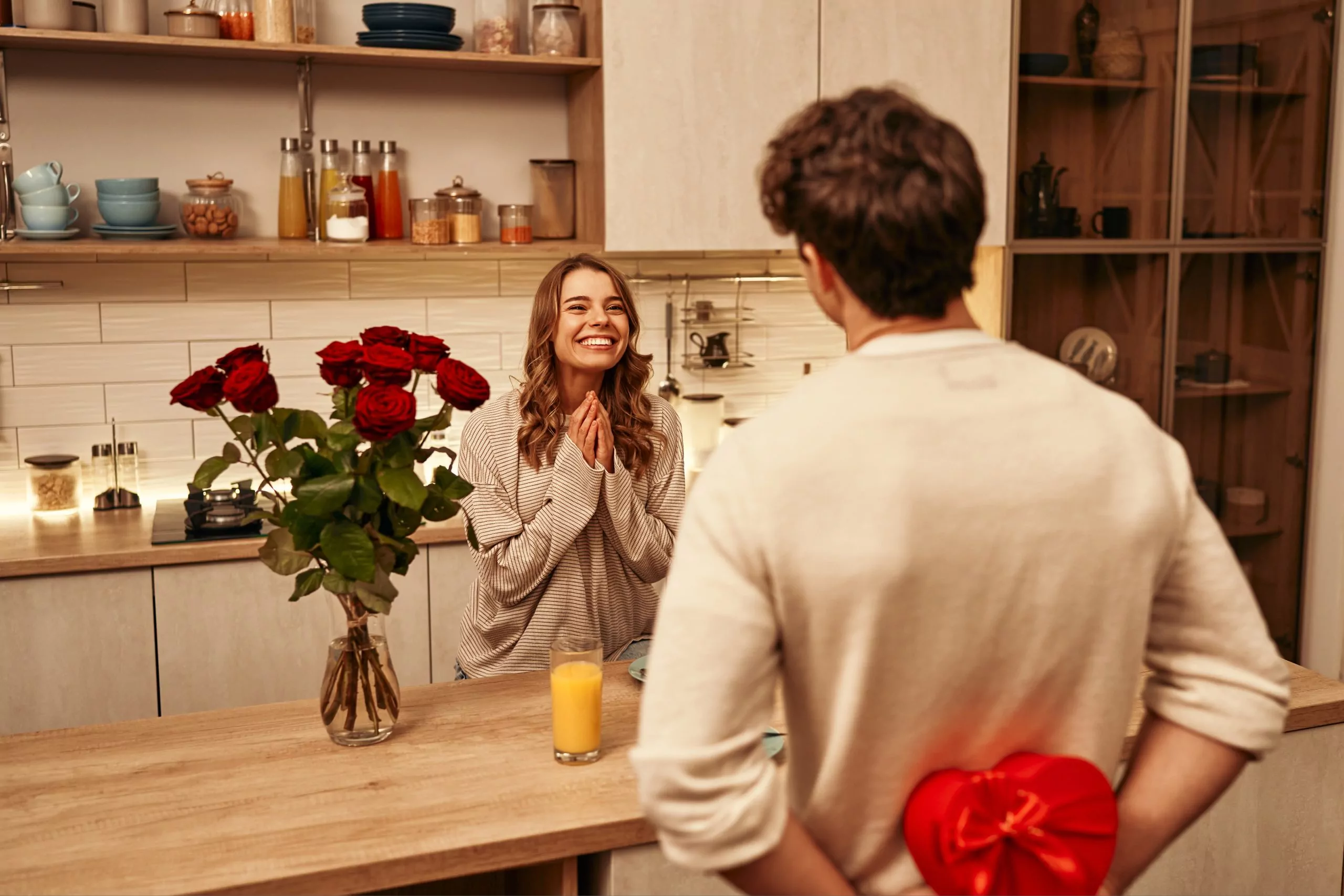 Valentine's Day Couple in love at home